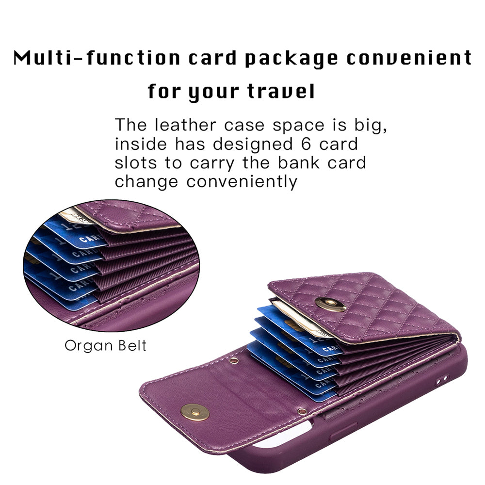 BF20 for iPhone 13 Pro 6.1 inch Card Holder Design Fall-proof Case PU Leather Coated TPU Phone Cover BF20 for iPhone 13 Pro 6.1 inch Card Holder Design Fall-proof Case PU Leather Coated TPU Phone Cover